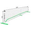 GAMESUN Complete Pickleball net Set for Outdoor, Indoor, Backyard use, Includes Metal Frame, 22 Feet PE net, Paddles, Balls,Carry Bag view 3