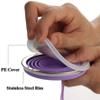 SEN-qiaolu Silicone Collapsible Travel Cup Silicone Folding Camping Cup with Lids Expandable Drinking Cup for Outdoor Drinking (Color : Red) view 2