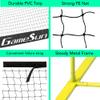 GAMESUN Complete Pickleball net Set for Outdoor, Indoor, Backyard use, Includes Metal Frame, 22 Feet PE net, Paddles, Balls,Carry Bag view 4