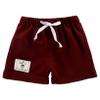 ACSUSS Baby Boy Girl Basketball Jersey Shorts Elastic Waistband Bottoms Drawstring Jogger Pants Burgundy 12-18 Months view 1
