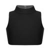Aislor Big Girls Kids Mock Neck Criss-Cross Back Crop Tops Bra Athletic Dance Sports Activewear Black 6 Years view 1