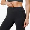 PHISOCKAT High Waist Yoga Pants Women with Pockets, Leggings for Women Tummy Control, Workout Leggings Capris (Black) view 3