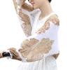 Women Sun Protection Arm Sleeves Summer Chiffon Floral Shawl Scarf Anti-UV for Outdoor Driving Cycling view 2
