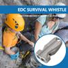 WANERSEN Titanium Emergency Survival Whistle with Necklace, Safety Whistle Loud Up to 120 Decibels for Emergency Survival, Life Saving, Camping, Hiking, Hunting and Pet Training view 2