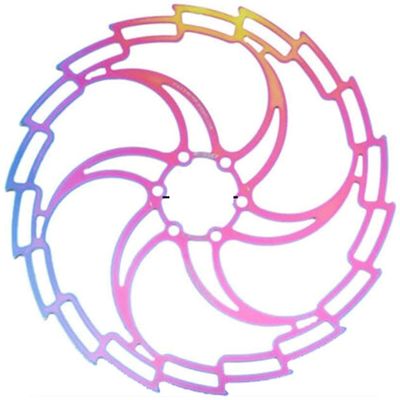 Bicycle Rotor 1Pcs 160/180/230mm Rotors,Mountain Bike Cycling Brake Disc Floating Rotor MTB Bicycle Accessories Tools Road Bike (Color : Colorful, Size : 230mm)