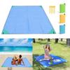 Beach Blanket Sandproof 79" x 59" Large Beach Mat Outdoor Picnic Blanket Compact Lightweight Waterproof Quick Drying Oxford Picnic Mat for Adults Travel Camping Hiking Music Festivals (Yellow) view 2