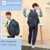 3Pcs Camo-Print Primary School Backpack and Lunch-Bag Set for Boys Camouflage Elementary Bookbag Rucksack Waterproof view 2