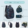 3Pcs Camo-Print Primary School Backpack and Lunch-Bag Set for Boys Camouflage Elementary Bookbag Rucksack Waterproof view 3