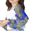 Women Sun Protection Arm Sleeves Summer Chiffon Floral Shawl Scarf Anti-UV for Outdoor Driving Cycling view 2