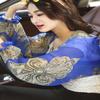 Women Sun Protection Arm Sleeves Summer Chiffon Floral Shawl Scarf Anti-UV for Outdoor Driving Cycling view 3