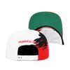 Mitchell & Ness Men's Miami Heat Hardwood Classics Paintbrush Snapback Cap, White/Red view 4