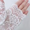 Monochef Women's Lace Fingerless Floral Gloves - Sunblock, Bridal, Evening, Wedding, Tea Party, Prom, Cosplay, 1920s - Black view 4