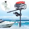 4 Stroke 6HP Outboard Motor, 170 CC Fishing Boat Motor Engine with Air Cooling Single Cylinder Heavy Duty Boat Engine Marine Engine with TAS Ignition System, 3600 r/min,3.2KW view 3