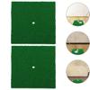 LIOOBO Golf Training Equipment 2pcs Hitting Mat Indoor Golf Practice Pad Nylon Grass Easy to Clean view 3