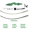60" Takedown Long Bows for Hunting Adult Solid Wood Bow Risers Laminated Bow Limbs Long Bows for Archery 20-60lbs Hunting Bows for Men Women and Beginner Long Bow Set for Adults Right Hand view 4