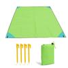 Beach Blanket Sandproof 79" x 59" Large Beach Mat Outdoor Picnic Blanket Compact Lightweight Waterproof Quick Drying Oxford Picnic Mat for Adults Travel Camping Hiking Music Festivals (Green) view 1