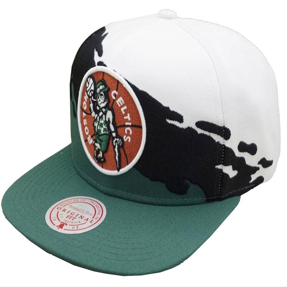 Mitchell & Ness Boston Celtics Paintbrush Snapback HWC and Cap Kappe Basecap Multicoloured