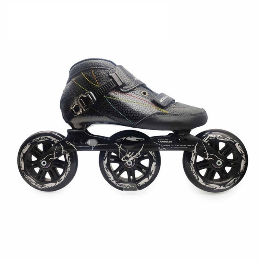 NC Outdoor Speed Racing Long Street Trace Asphalt Road Inline Speed Skates Shoes Carbon Fiber Adults Kids Sport Roller Patines E U48