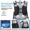 Lightweight Hydration Backpack, Running Backpack with 2L Water Bladder, Hydro Water Daypack for Cycling Hiking Rave for Men Women view 3
