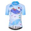 Cycling Jersey Kids Bicycle Top Children Bike MTB Shirt Boy Girl Mountain Road Clothing Racing Riding Blouse Cycle Biking Biker Outfits Fishes M view 1