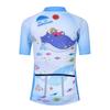 Cycling Jersey Kids Bicycle Top Children Bike MTB Shirt Boy Girl Mountain Road Clothing Racing Riding Blouse Cycle Biking Biker Outfits Fishes M view 2