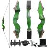 60" Takedown Long Bows for Hunting Adult Solid Wood Bow Risers Laminated Bow Limbs Long Bows for Archery 20-60lbs Hunting Bows for Men Women and Beginner Long Bow Set for Adults Right Hand view 2