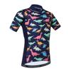 Cycling Jersey Kids Bicycle Top Children Bike MTB Shirt Boy Girl Mountain Road Clothing Racing Riding Blouse Cycle Biking Biker Outfits Purple XL view 1