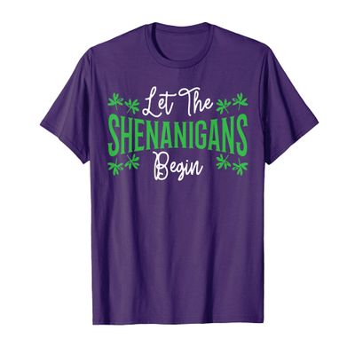 Let The Shenanigans Begin Design Saint Paddy's Day T-Shirt