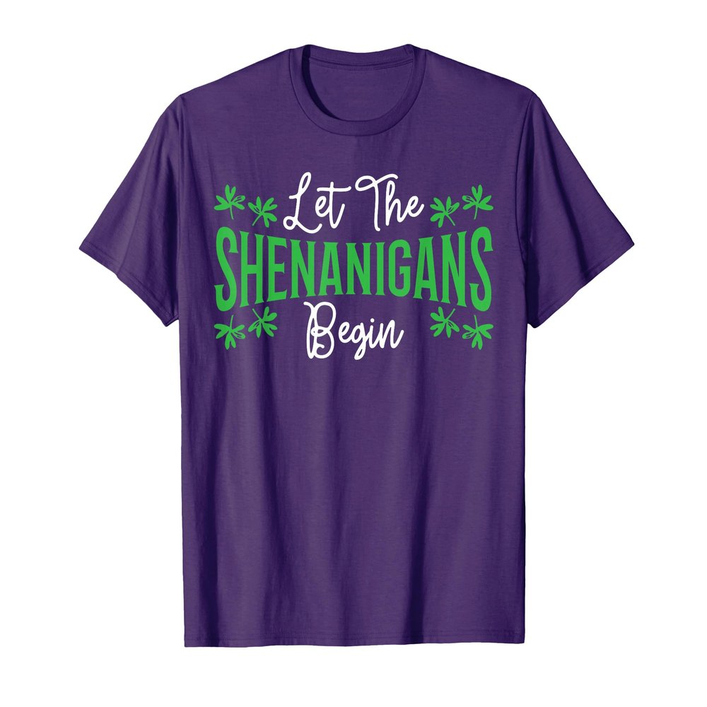 Let The Shenanigans Begin Design Saint Paddy's Day T-Shirt