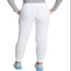 EDS Essentials Jogger Scrubs for Women, Drawstring Scrub Pants DK065P, XXS Petite, White view 2