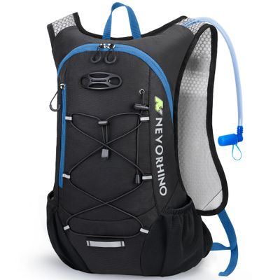 Lightweight Hydration Backpack, Running Backpack with 2L Water Bladder, Hydro Water Daypack for Cycling Hiking Rave for Men Women