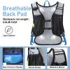 Lightweight Hydration Backpack, Running Backpack with 2L Water Bladder, Hydro Water Daypack for Cycling Hiking Rave for Men Women view 3