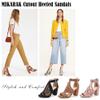 mikarka Women's Cutout Gladiator Chunky Heeled Sandals Open Toe Ankle Strap/Zipper Summer Sandals view 2