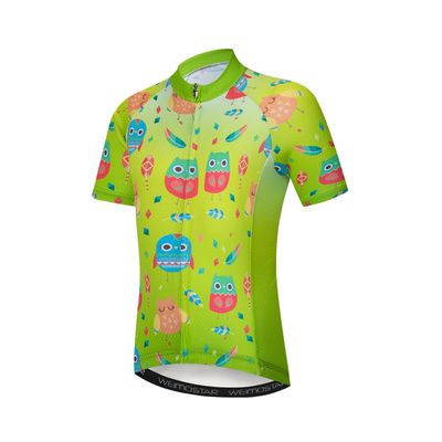 Cycling Jersey Kids Bicycle Top Children Bike MTB Shirt Boy Girl Mountain Road Clothing Racing Riding Blouse Cycle Biking Biker Outfits Green Red M