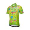 Cycling Jersey Kids Bicycle Top Children Bike MTB Shirt Boy Girl Mountain Road Clothing Racing Riding Blouse Cycle Biking Biker Outfits Green Red M view 1