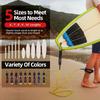 Abahub Premium Surfboard Leash, Straight Surf Board Leg Rope, Legrope Strap for Shortboard, Skimboard Replacement Leashes 6 Foot Yellow 6 mm Thick view 2
