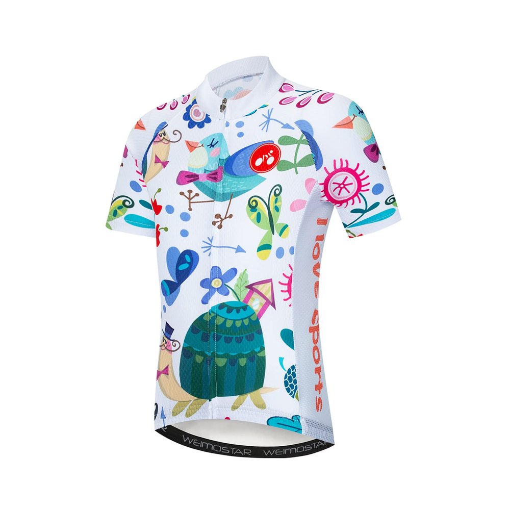 Cycling Jersey Kids Bicycle Top Children Bike MTB Shirt Boy Girl Mountain Road Clothing Racing Riding Blouse Cycle Biking Biker Outfits Colorful S
