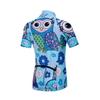 Cycling Jersey Kids Bicycle Top Children Bike MTB Shirt Boy Girl Mountain Road Clothing Racing Riding Clothes Summer Short Sleeve Blue M view 2