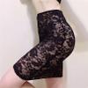 Linjinx Women's Micro Mini Hip Skirt Lace Semi Transparent Bodycon Short Skirt Sheer Stretchy Ultrashort Skirts Black B One Size view 2