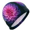 Dallonan Swimming Cap Purple Dahlia Flower Adult Swim Cap Polyester view 1