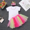 Baby Girls 1st Birthday Outfit Pineapple One Romper Tutu Skirt Sequin Crown Headband 3PCS Infant Princess First Birthday Summer Bowknot Tutu Dress Cake Smash Clothes Set Yellow - Pineapple One 1 Year view 2