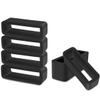 6 Pcs Watch Band Loop Holder Keeper for Resin Belt, Replacement Fastener Rings for Silicone Leather Rubber Watch Strap, Durable Fastener Retainer Size(22mm) view 1