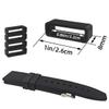 6 Pcs Watch Band Loop Holder Keeper for Resin Belt, Replacement Fastener Rings for Silicone Leather Rubber Watch Strap, Durable Fastener Retainer Size(22mm) view 2