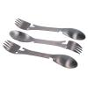 5 in 1 Camping Utensils,Tactical Spork Camping Spork Portable Flatware Stainless Steel Silverware Fork Spoon Bottle Opener Knife Can Opener Combo for Outdoor Picnic Hiking Fishing Backpacking view 1