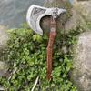 LOOYAR PU Foam Wolf Totem Viking Shield Axe Toy Props for Berserker Warrior Knight Costume Battle Play Halloween Cosplay LARP (Axe S) view 4