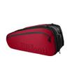 Wilson Clash V2 Super Tour Tennis Racket Bag - Red/Black, Holds up to 15 Rackets view 2
