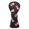 Barudan Golf Driver Head Cover 460cc, Black Patriotism USA Golf Driver Headcover for Men Golfer, Synthetic Leather Golf Club Protective Case view 1
