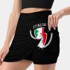 BAIKUTOUAN Italia Italy Italian Map Flag Women's Elastic High Waist Skirt Layered Short Trousers Culottes Skorts with Pockets S view 2