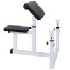 HSM Preacher Curl Weight Bench Max load 450lbs Strength Training Seated Arm Isolated Barbell Dumbbell Biceps Station Home Gym view 3