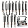 Archery Target Points 200 Grains Archery Field Points arrowheads,5/16 Stainless Steel Screw in Archery Field Tips and Broadheads (1 Dozen 12 PCS) view 1